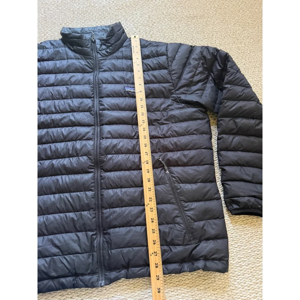 Patagonia Mens Down Sweater Jacket Black Puffer Full Zip 84674 XXL - Picture 7 of 8